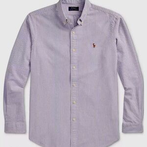 Men's Long-Sleeve Classic Stripe Oxford Shirt